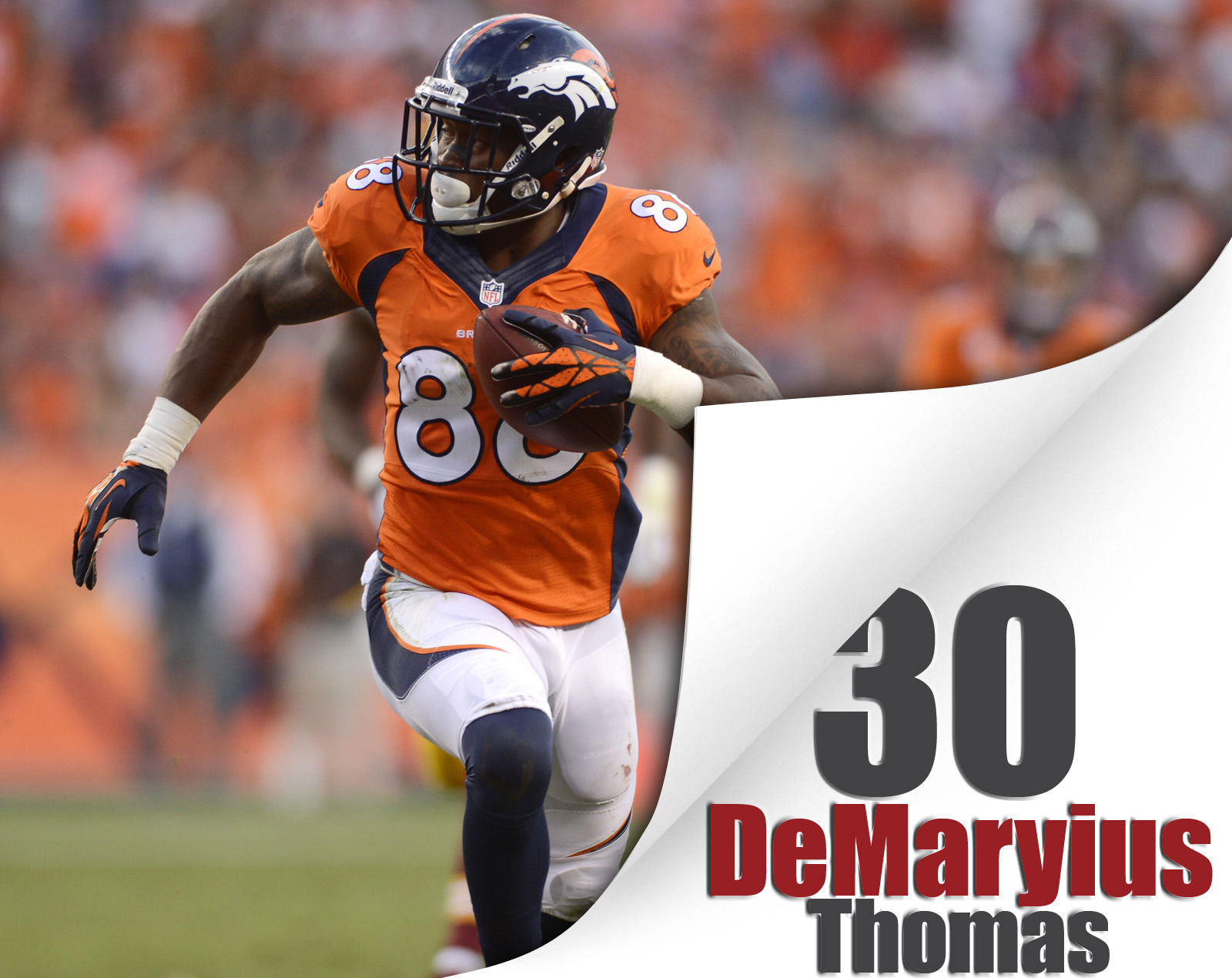 Touchdown catches by Peyton Manning's receivers